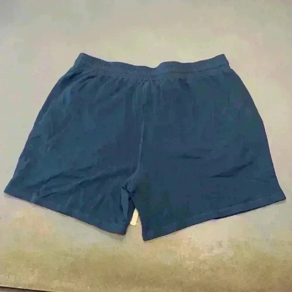 Monrow Men's Blue Steel Elastic Waistband Drawstring Supersoft Gym Shorts Sz XL - Picture 10 of 10